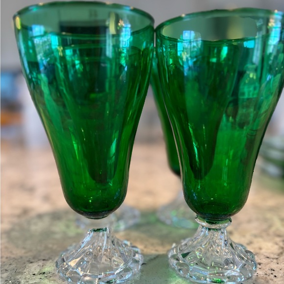 Bundle of 4 vintage iced tea/water stemware - Picture 6 of 10